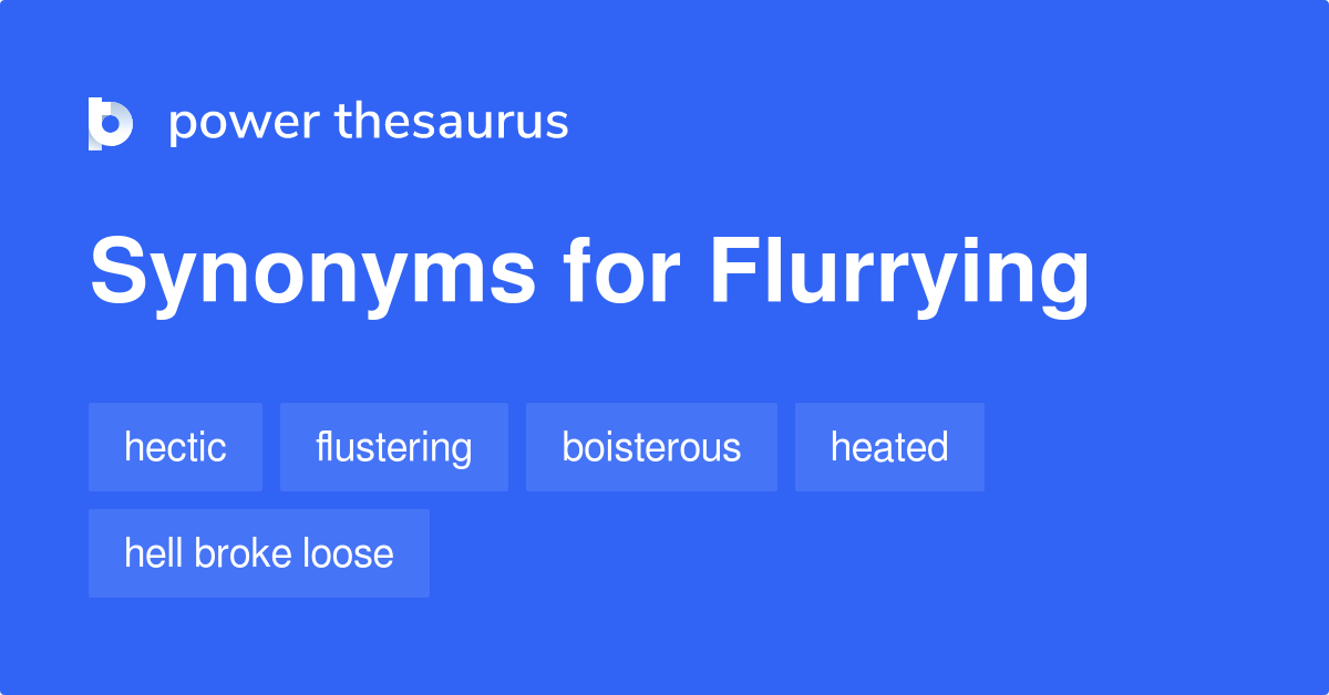 flurry thesaurus