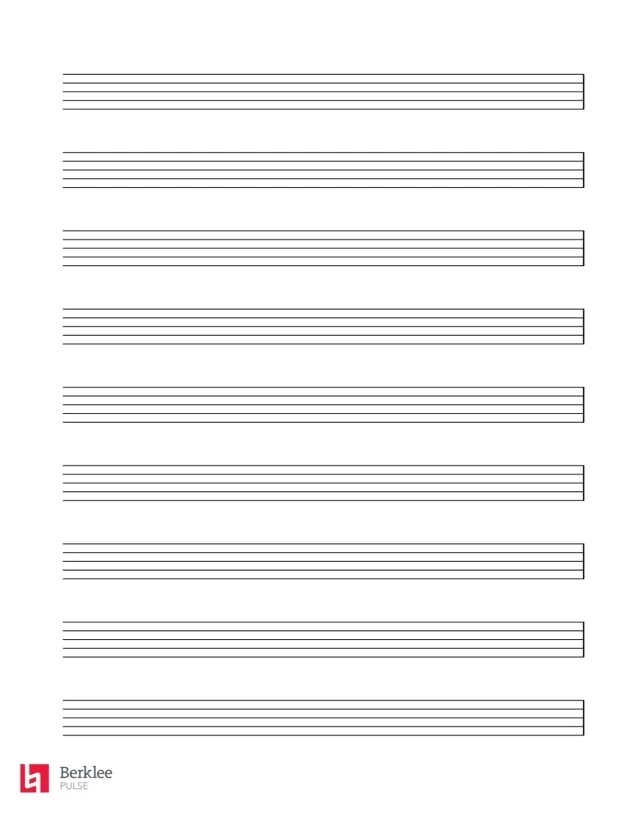 empty sheet music pdf