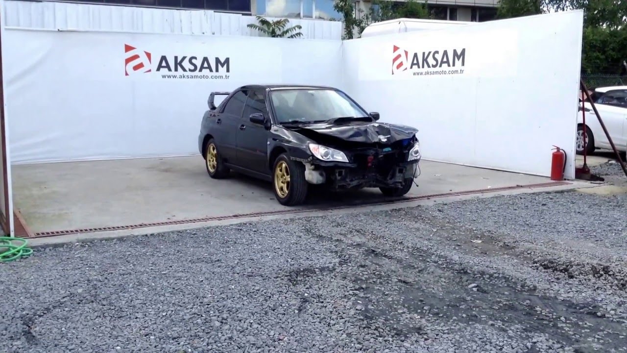 hasarlı subaru impreza