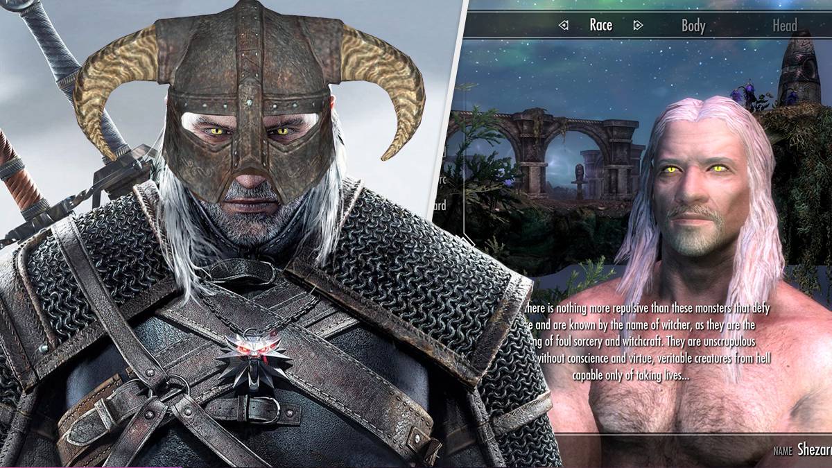 skyrim witcher race mod