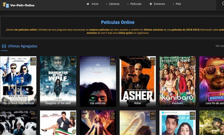 paginas de peliculas online gratis sin registrarse