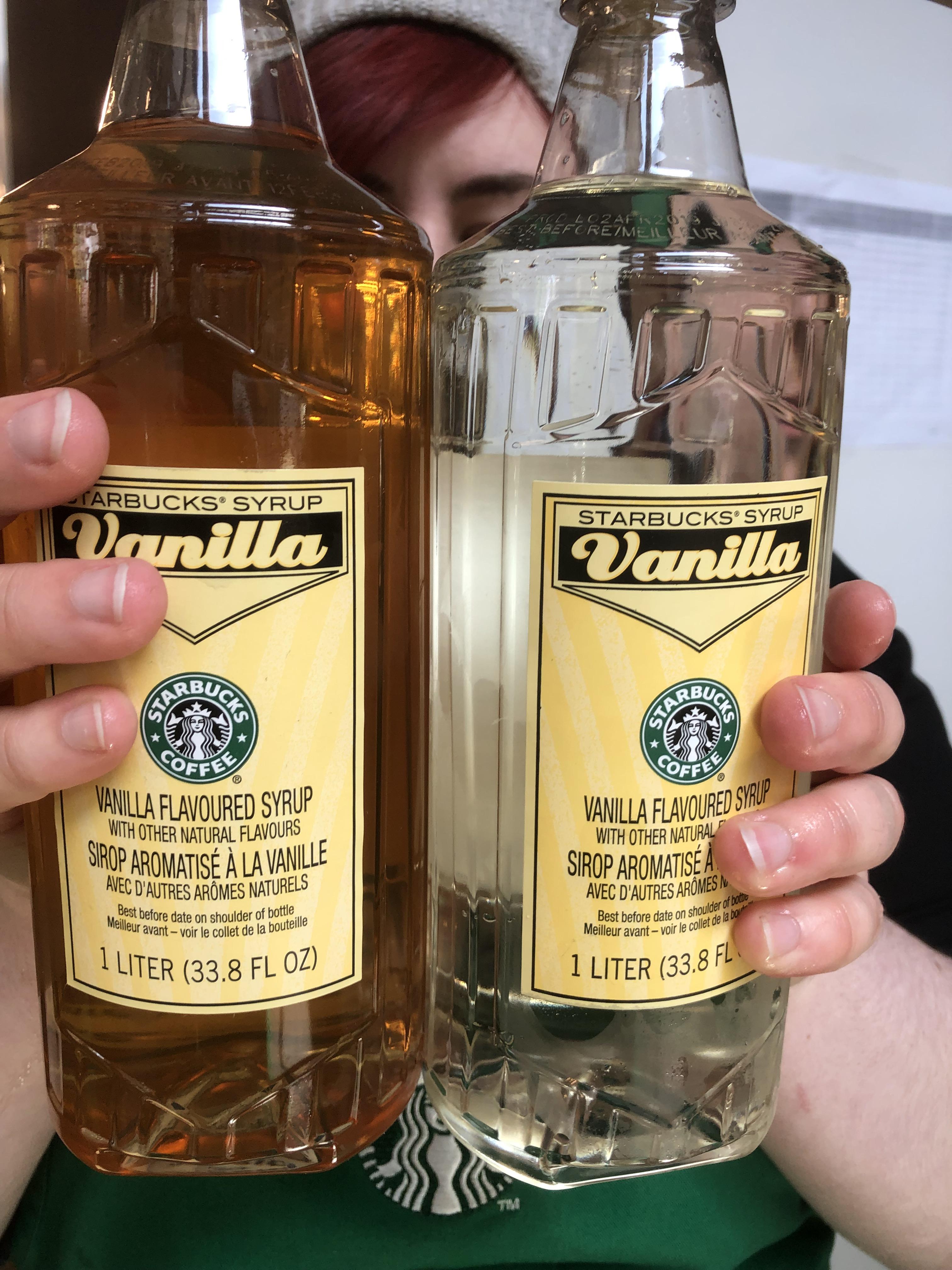 sugar-free vanilla syrup starbucks