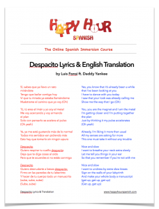 translate the song despacito