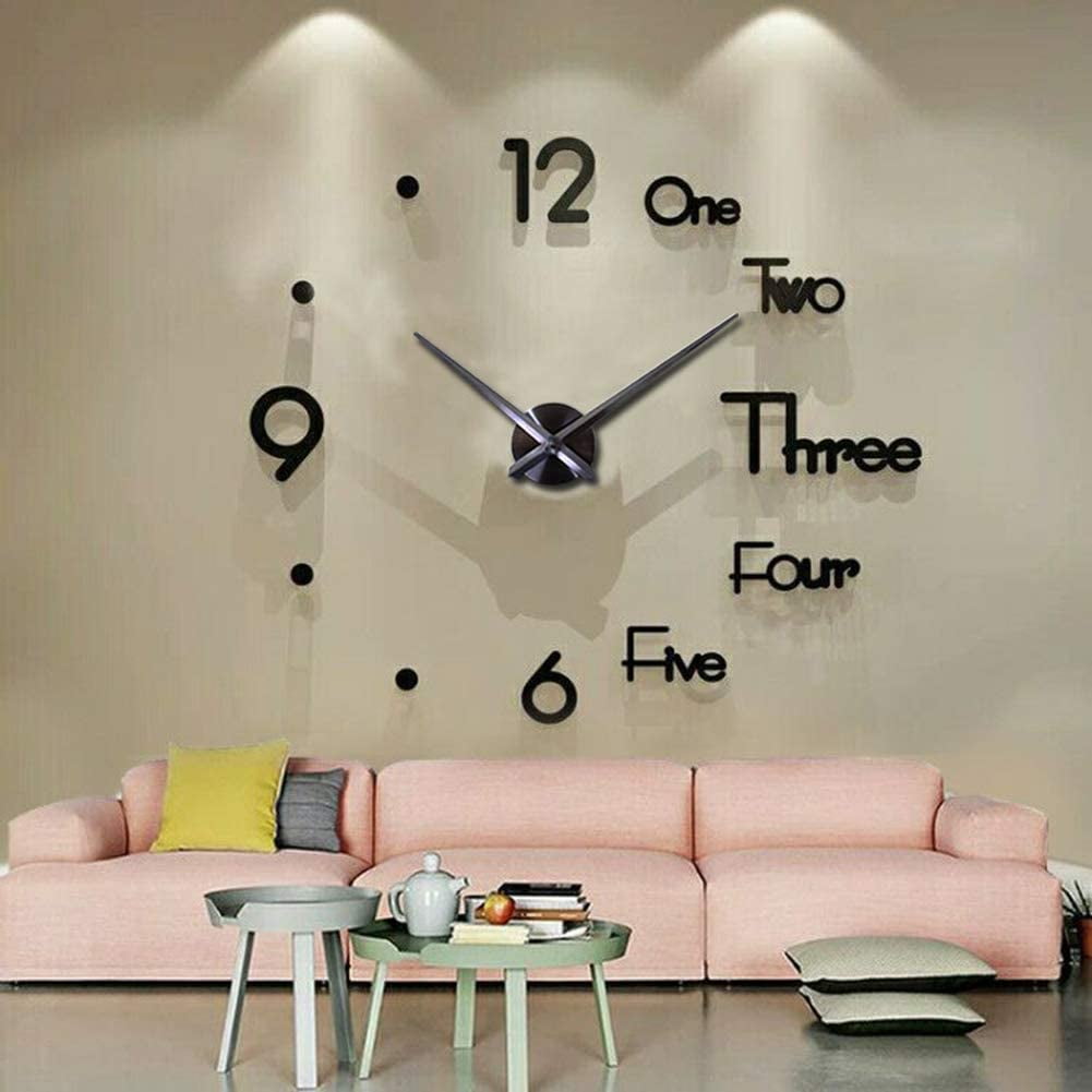 frameless wall clock