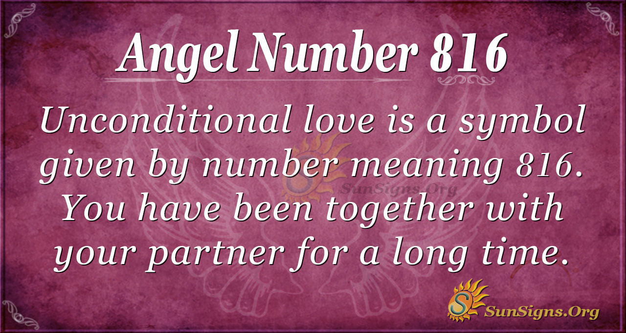 816 angel number