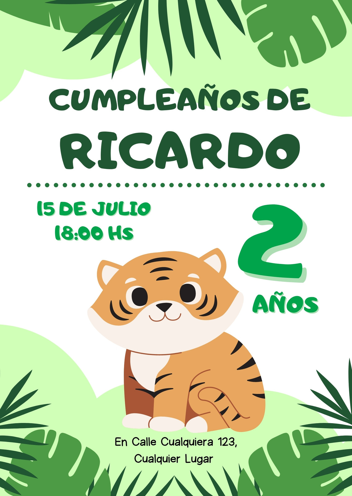 formato de invitaciones infantiles gratis