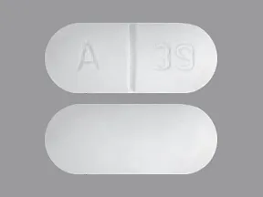 white oval pill with u03