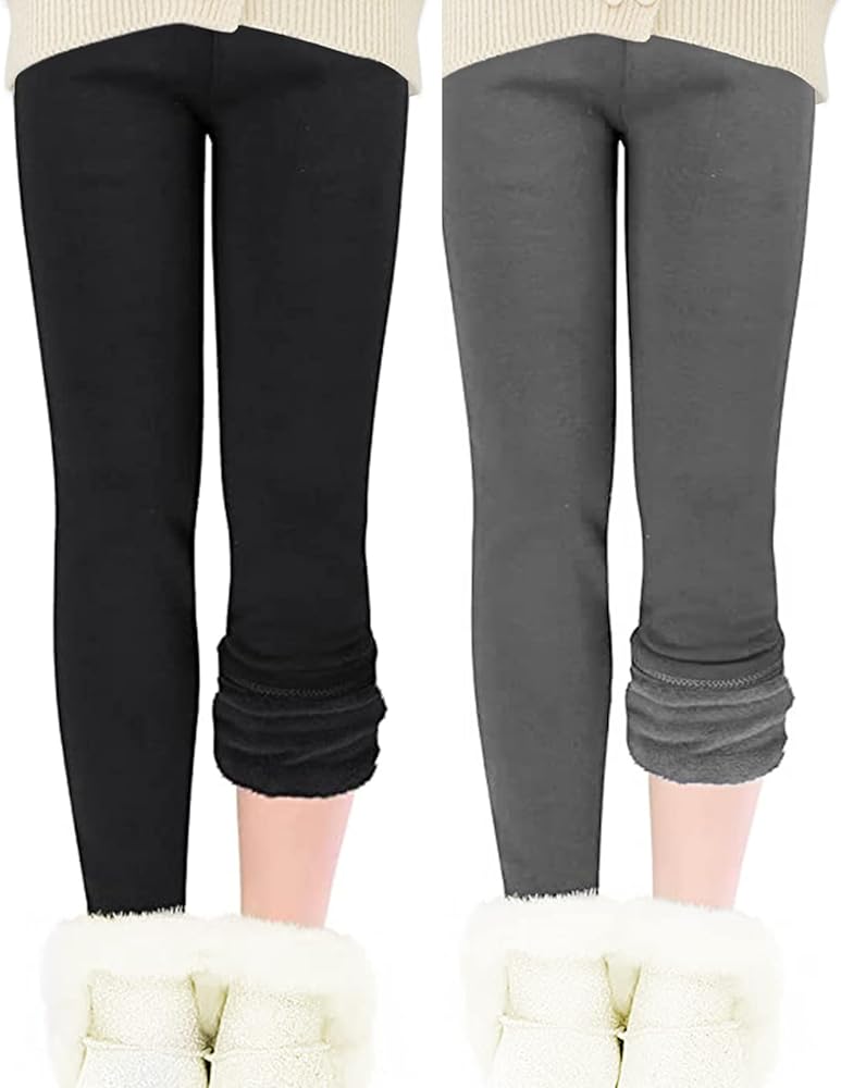 kids fleece lined leggings