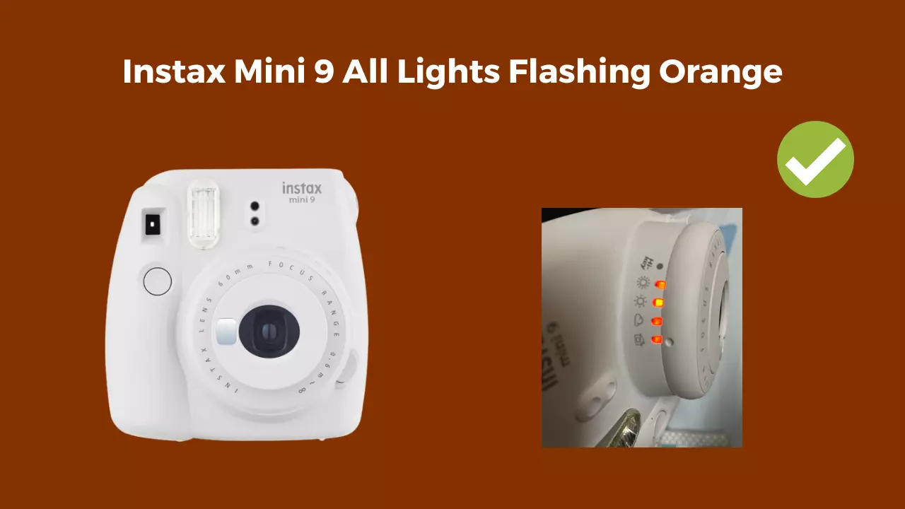 instax flashing orange