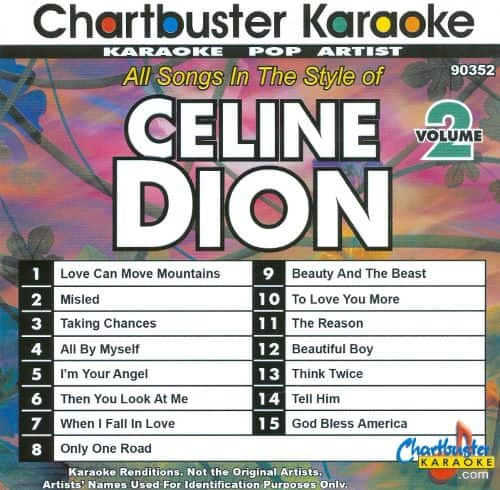 celine dion karaoke songs