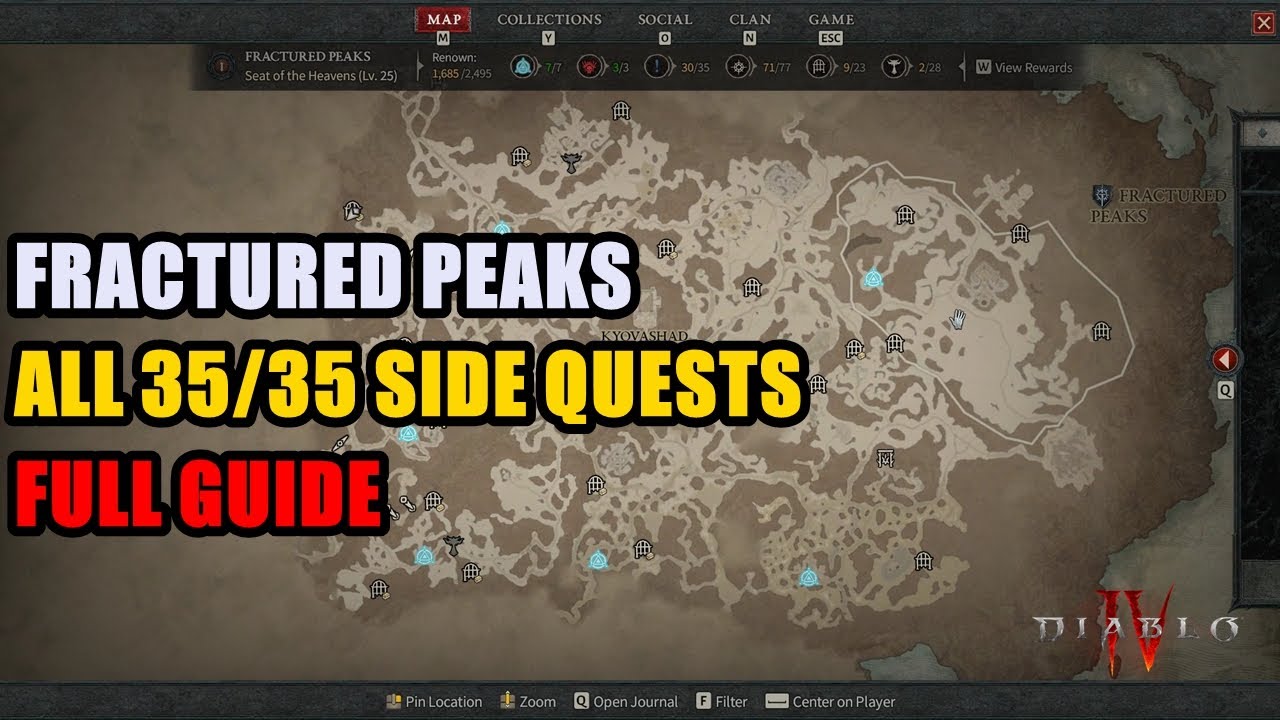 fractured peaks side quests