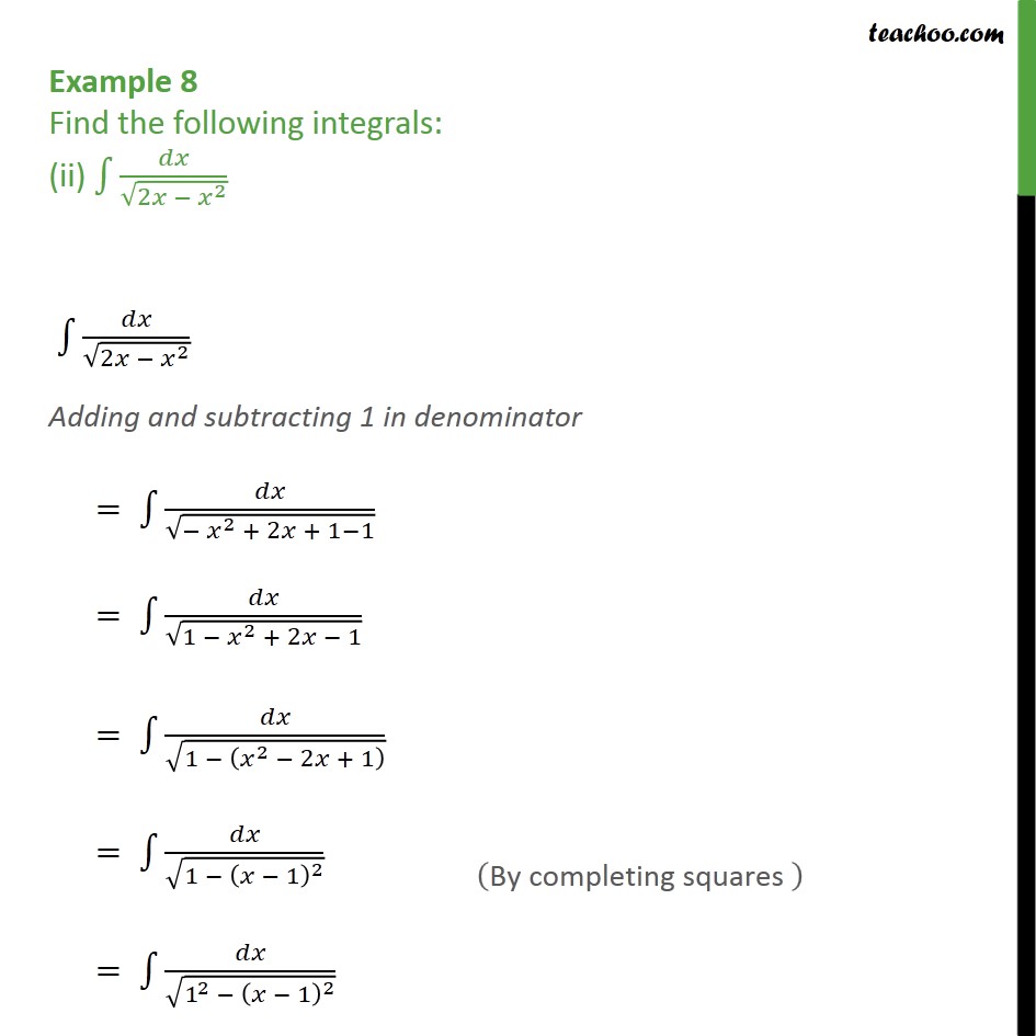 integration of 1 root a2 x2