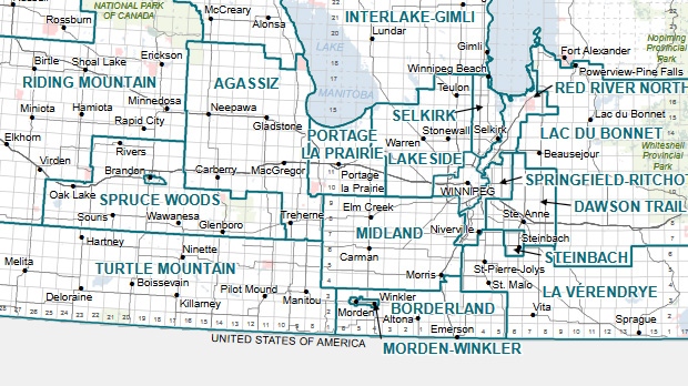 manitoba constituency map