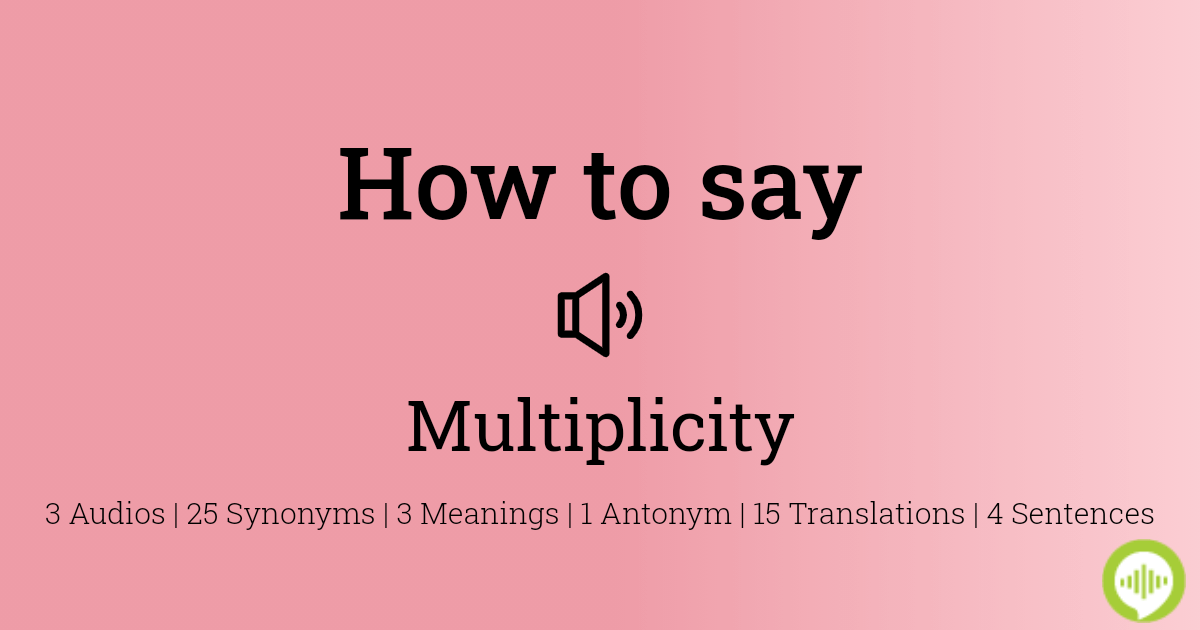 multiplicity synonym