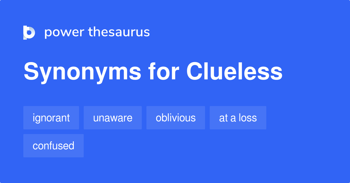 synonyms for clueless