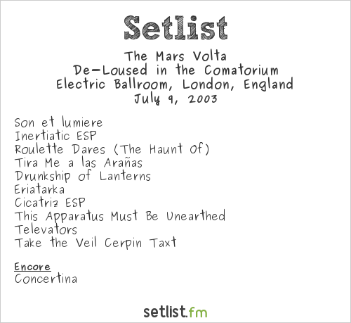 the mars volta setlist