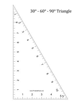 30 by 60 triangle ruler