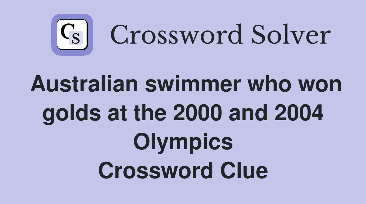 olympic winner crossword clue