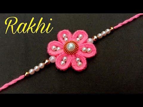 how to make rakhi at home easy and beautiful