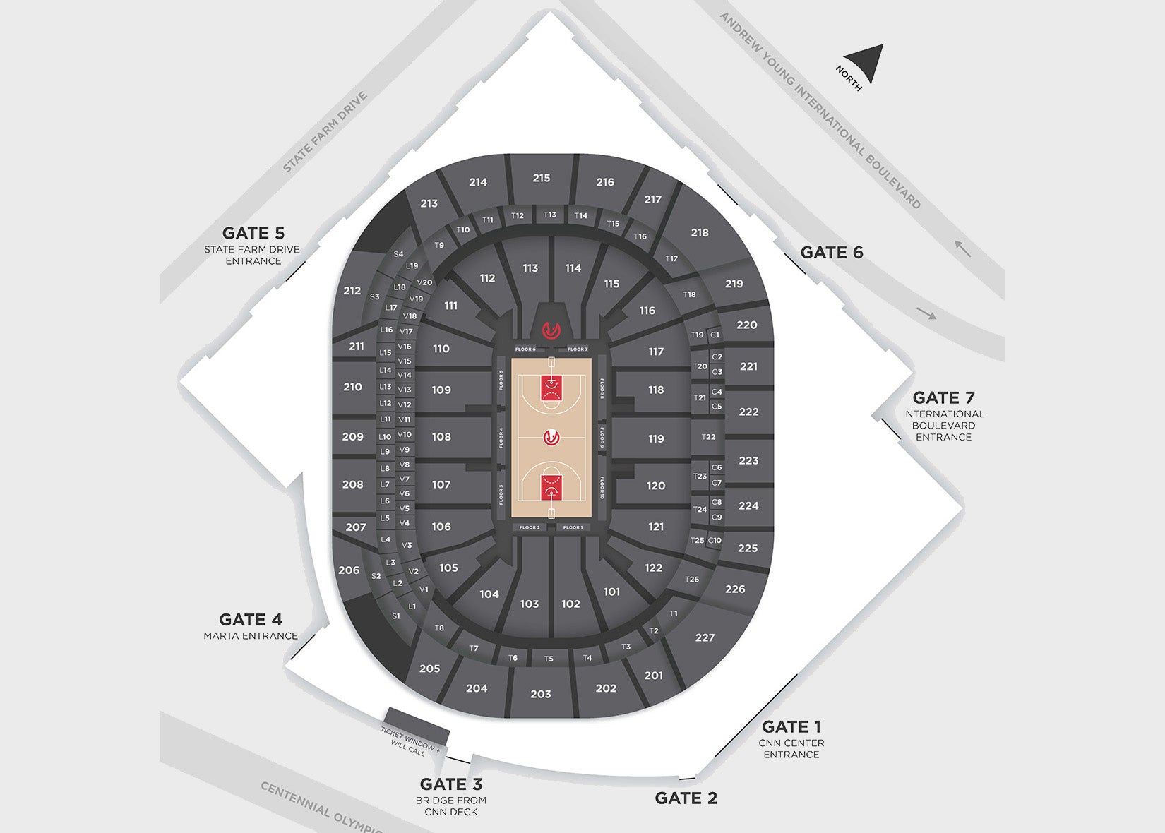 atlanta hawks seating