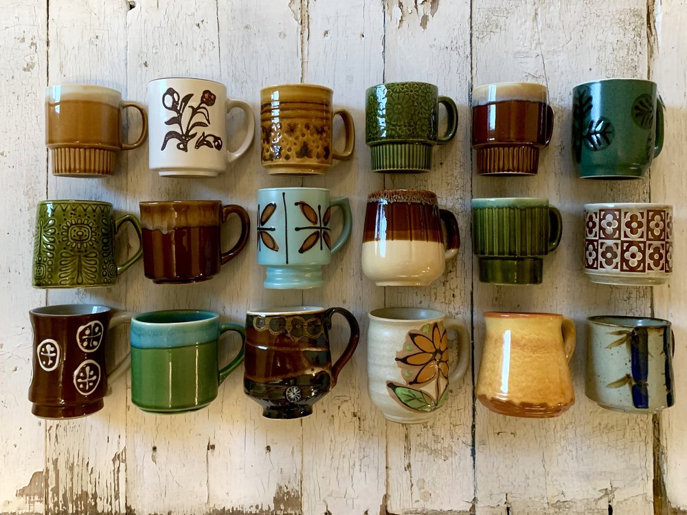 old fashioned coffee mugs