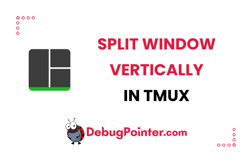 tmux split vertically