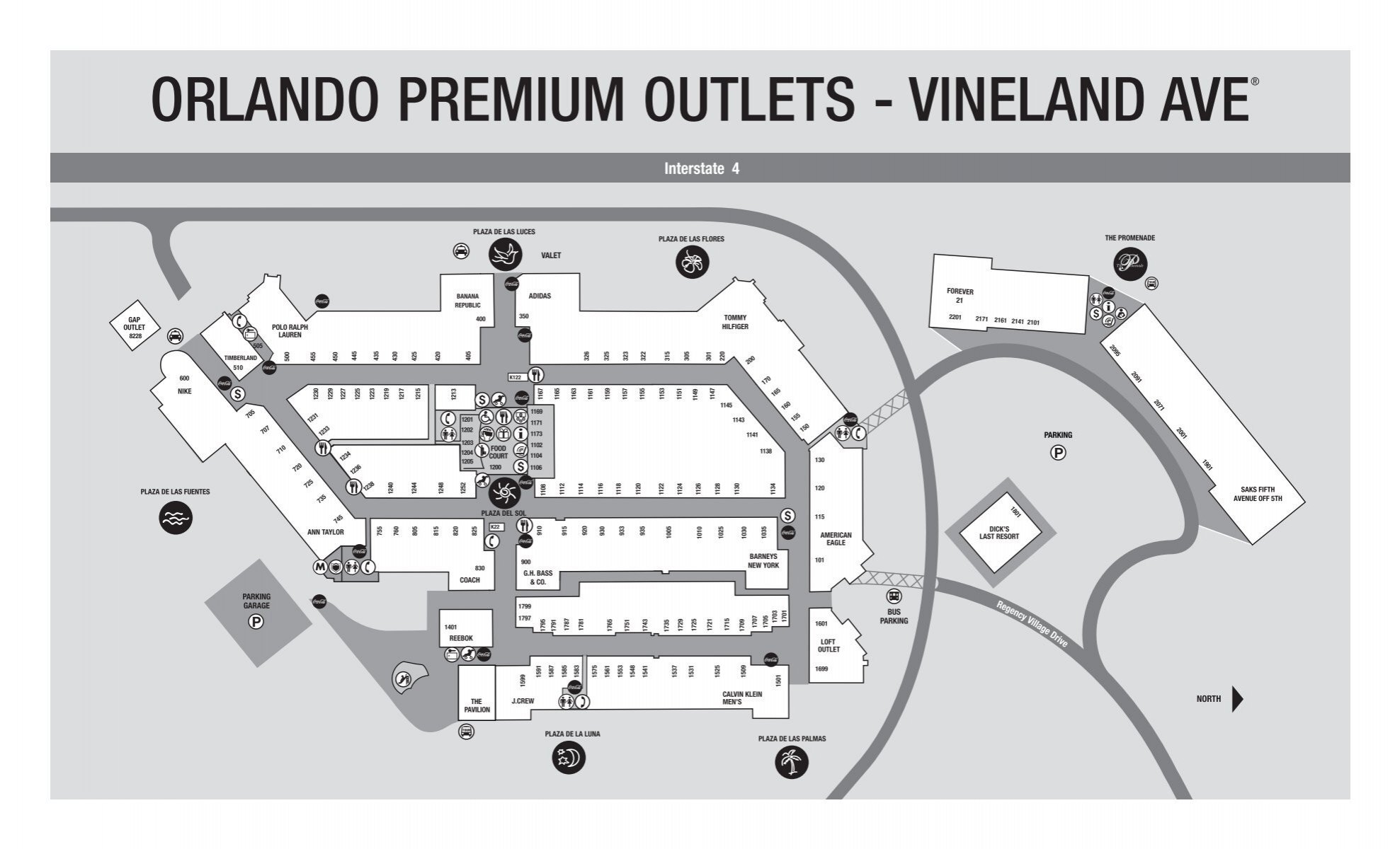 orlando international premium outlets map