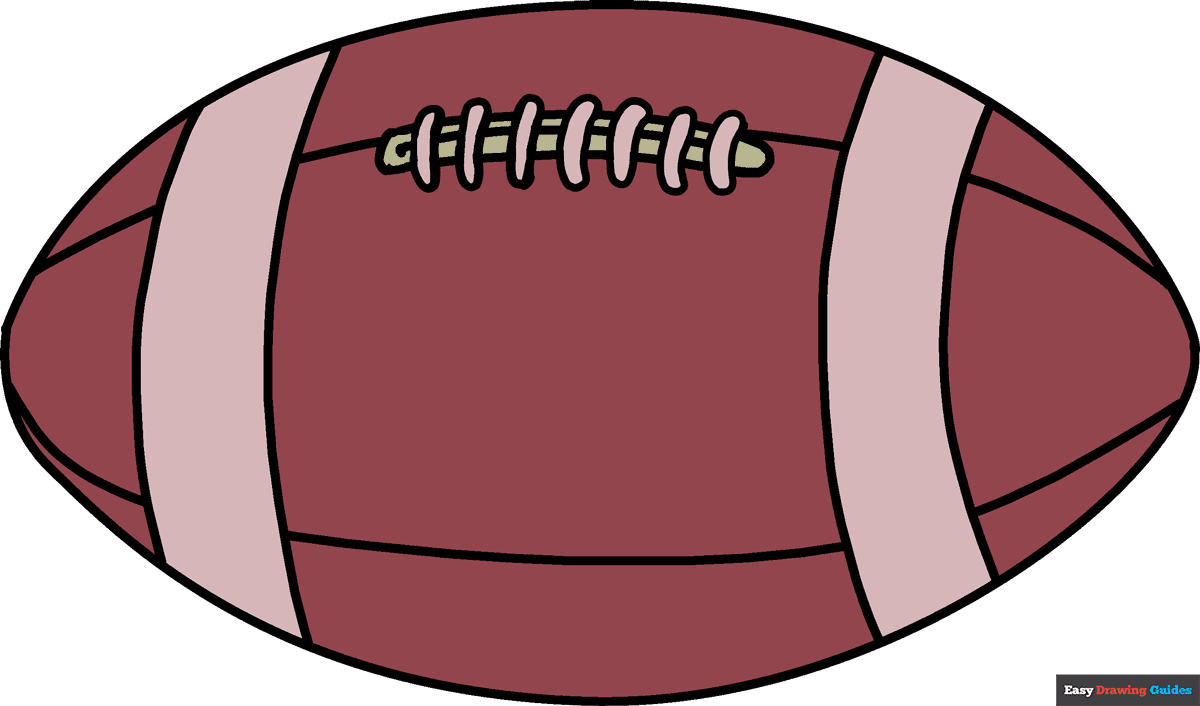 simple football drawing