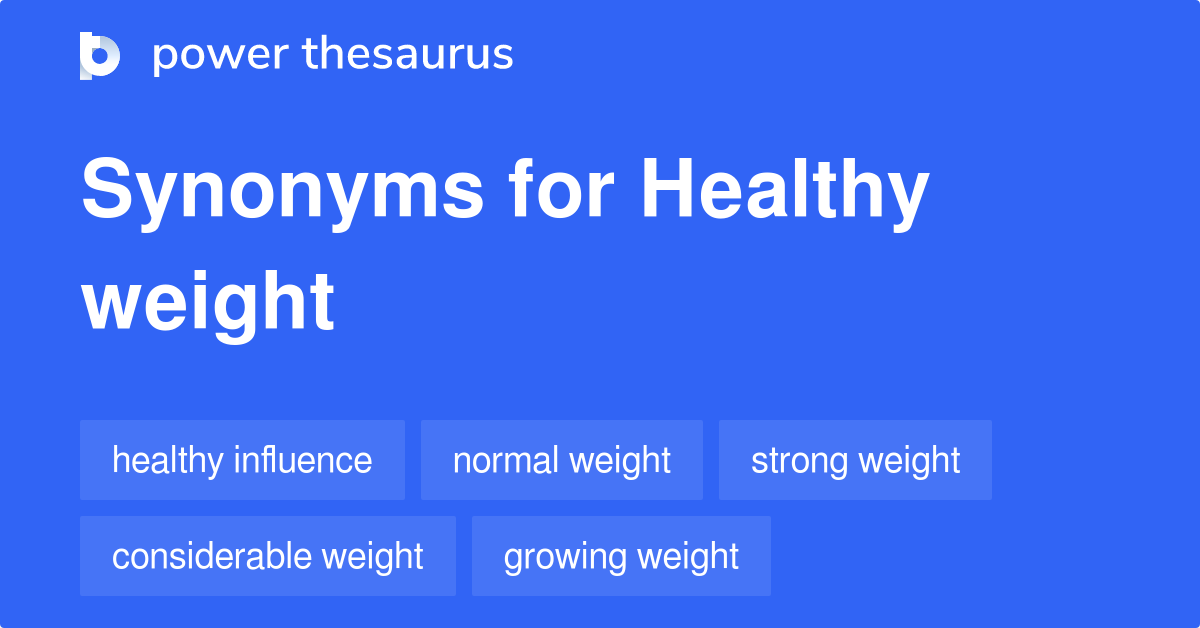 weight thesaurus