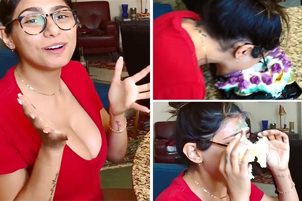 mia khalifa facial