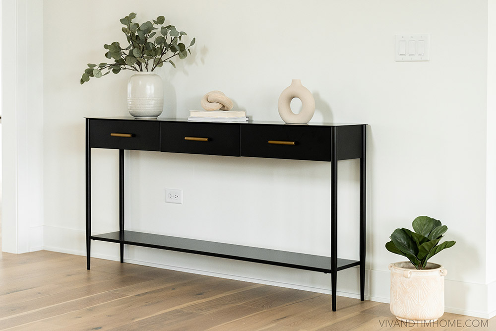 long and narrow console table