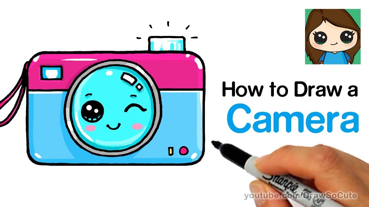 cute camera drawing