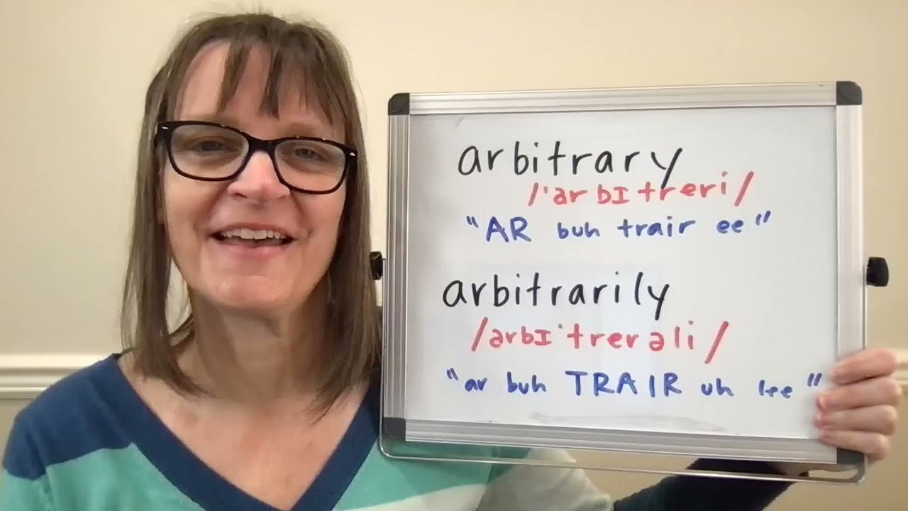 how to pronounce arbitrary