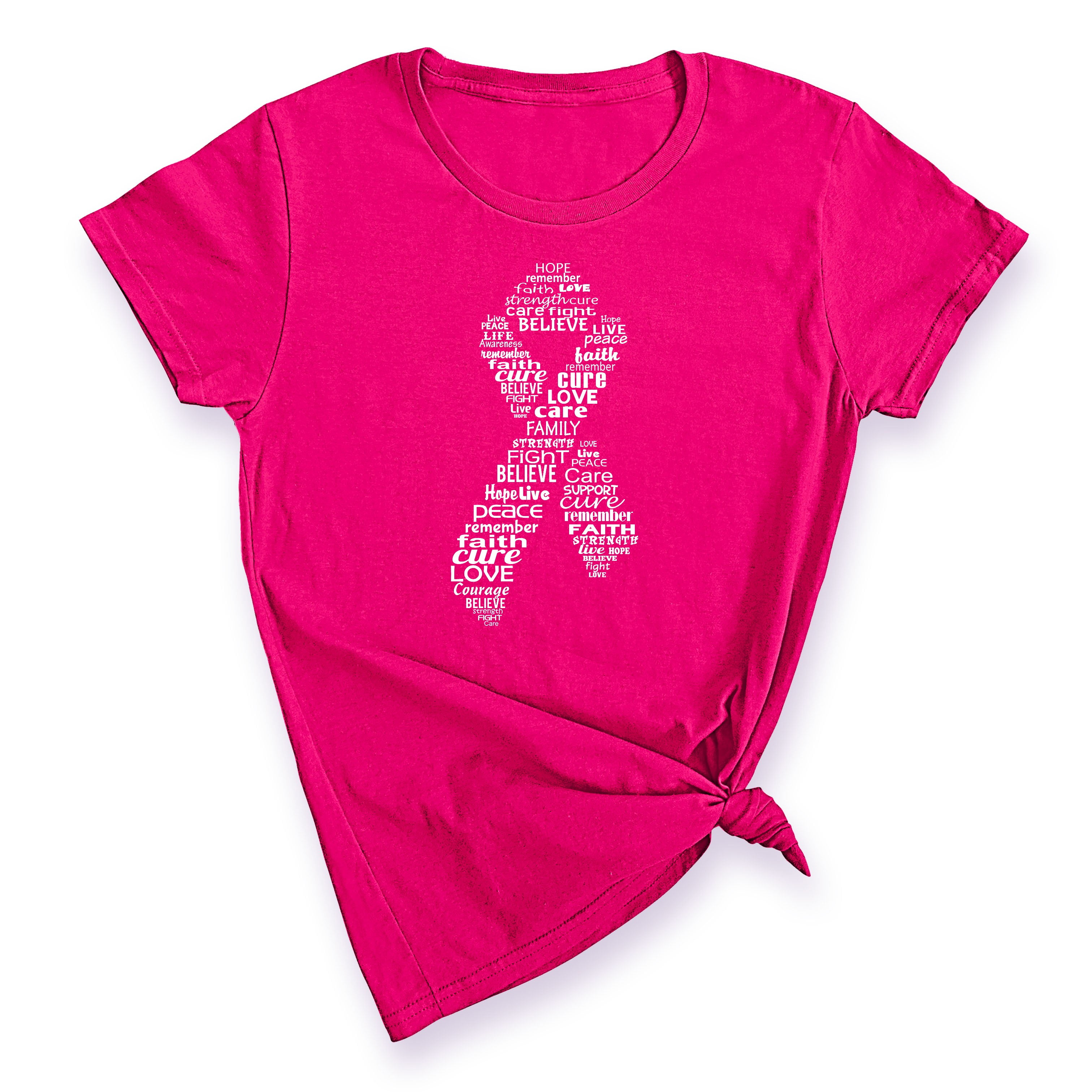 breast cancer ribbon t shirt