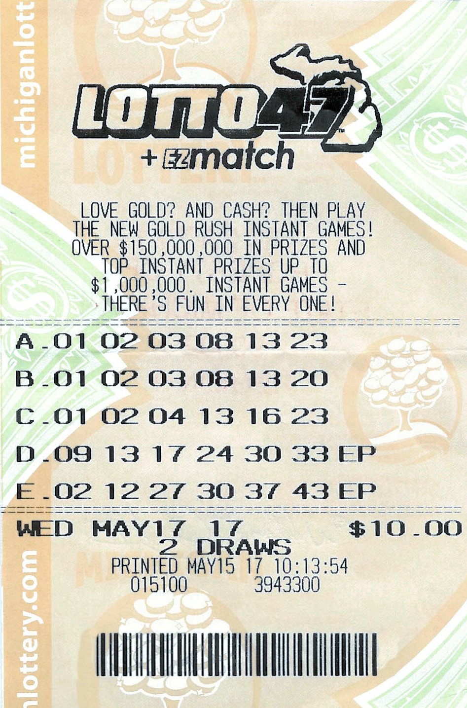 lotto 47 michigan