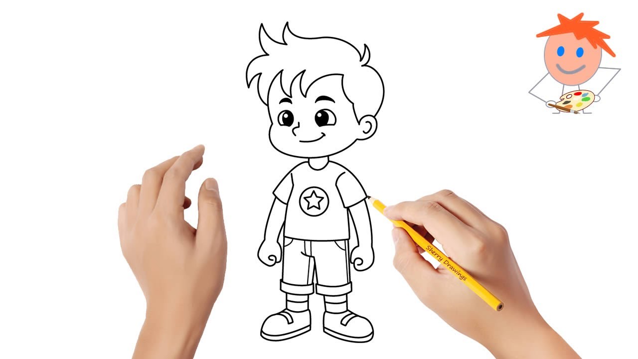 how to draw a boy