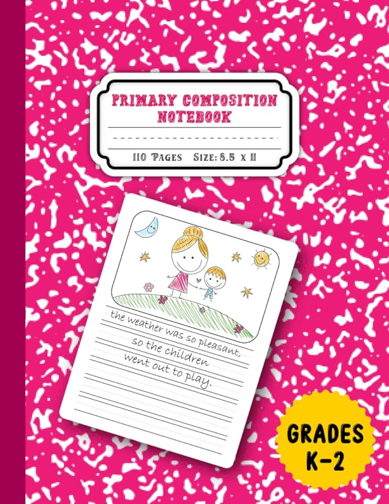 primary composition notebook