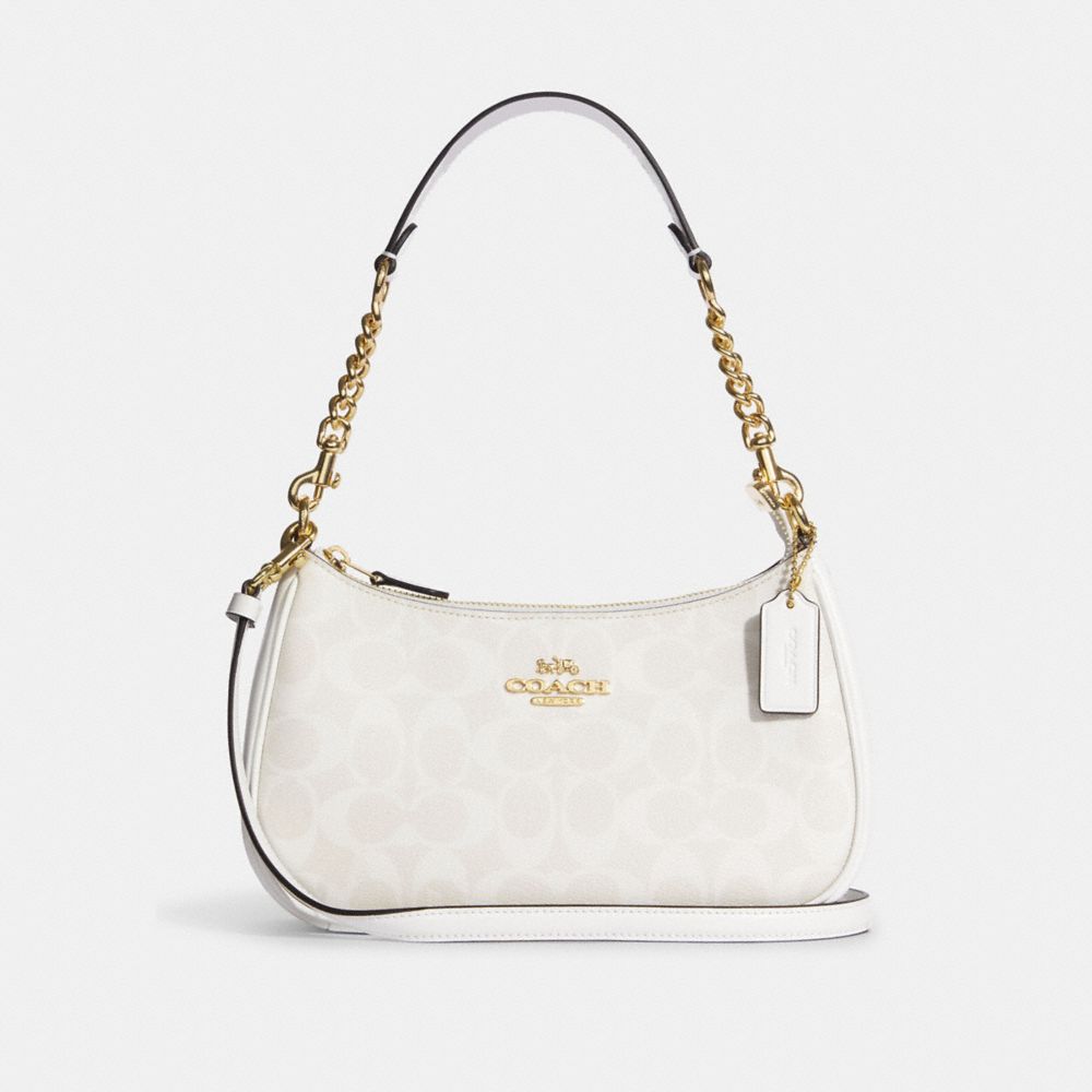 coach bag white