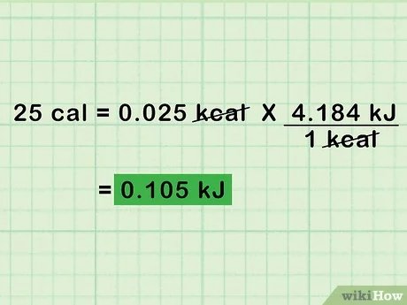 convert kilojoules to calories