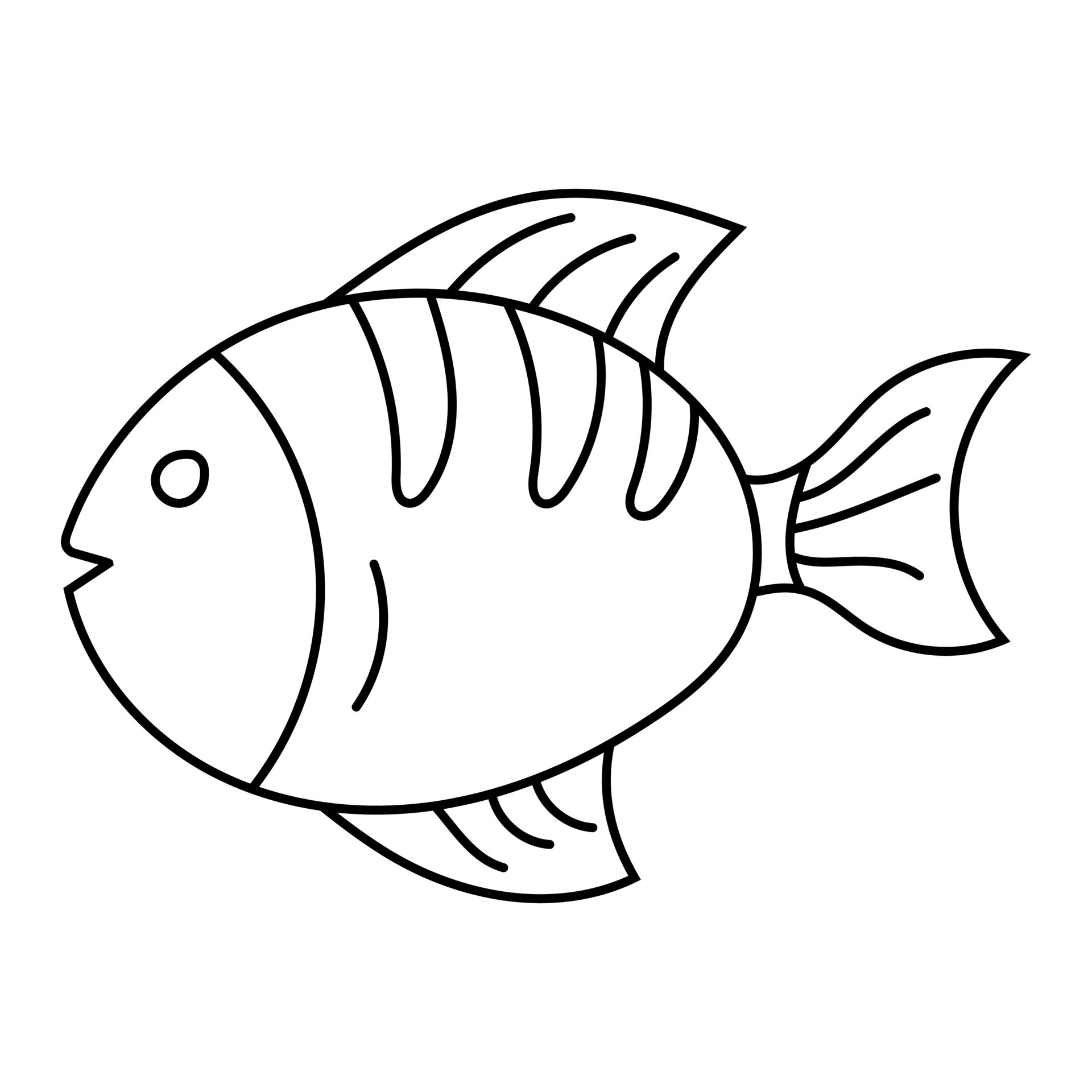 fish dibujo para colorear