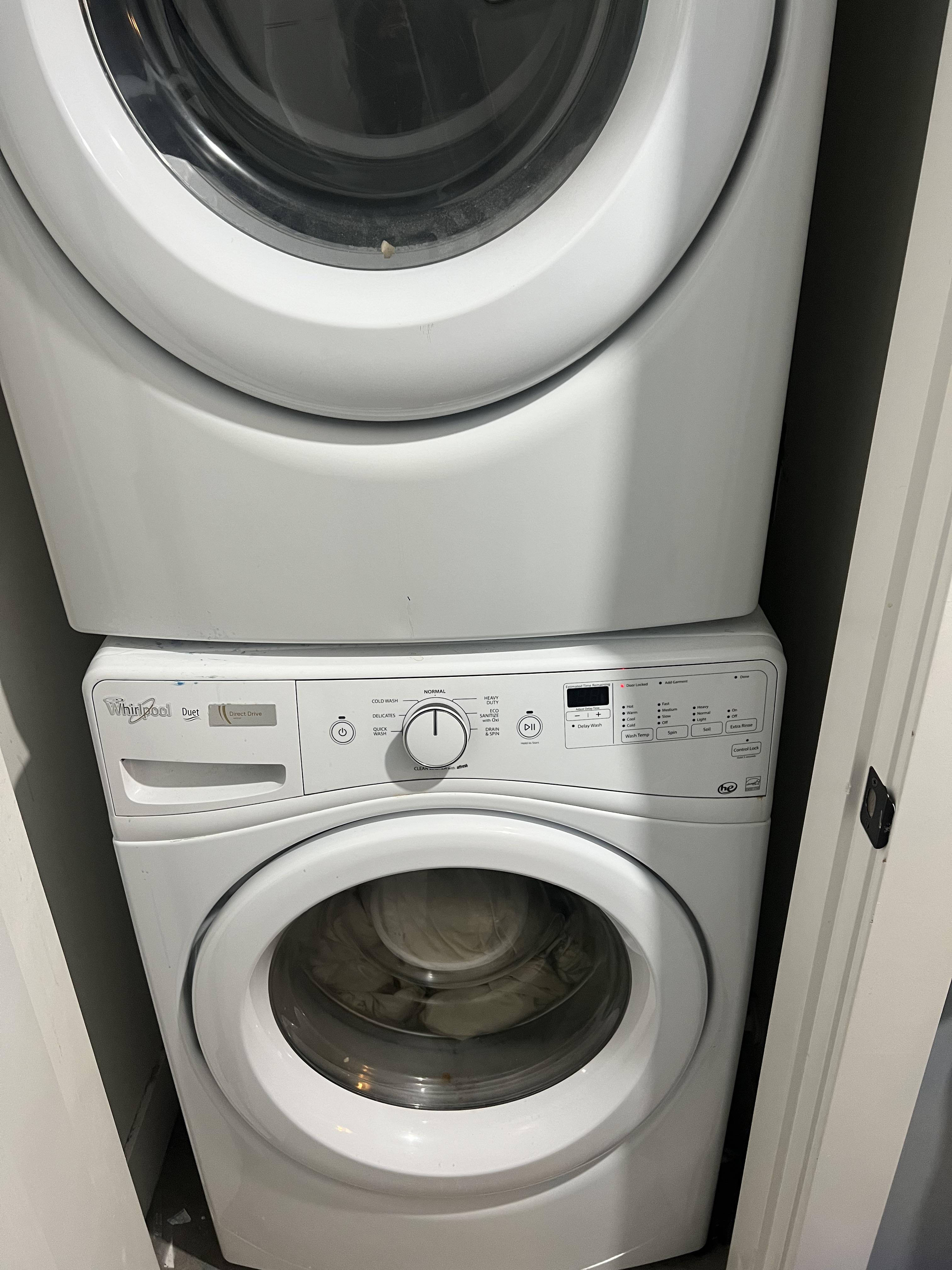 how to reset whirlpool duet dryer