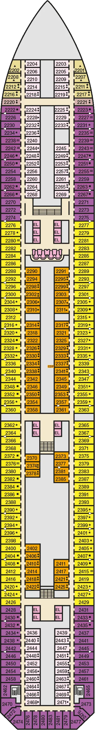 carnival splendor deck map