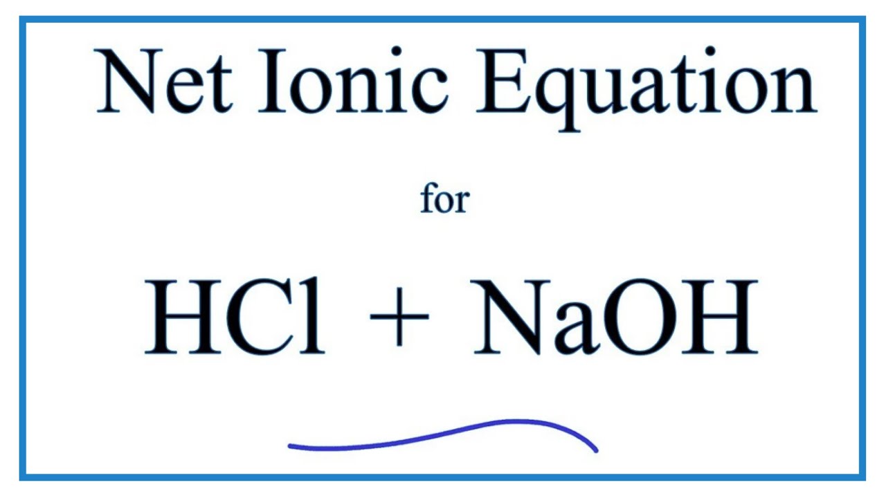 balanced equation for hydrochloric acid and sodium hydroxide