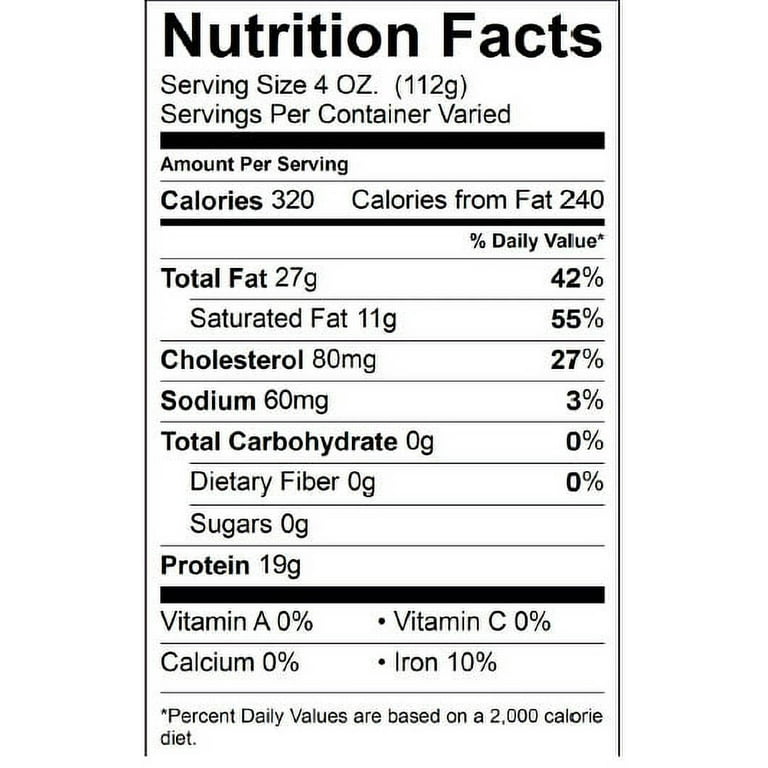 rib eye steak nutritional value