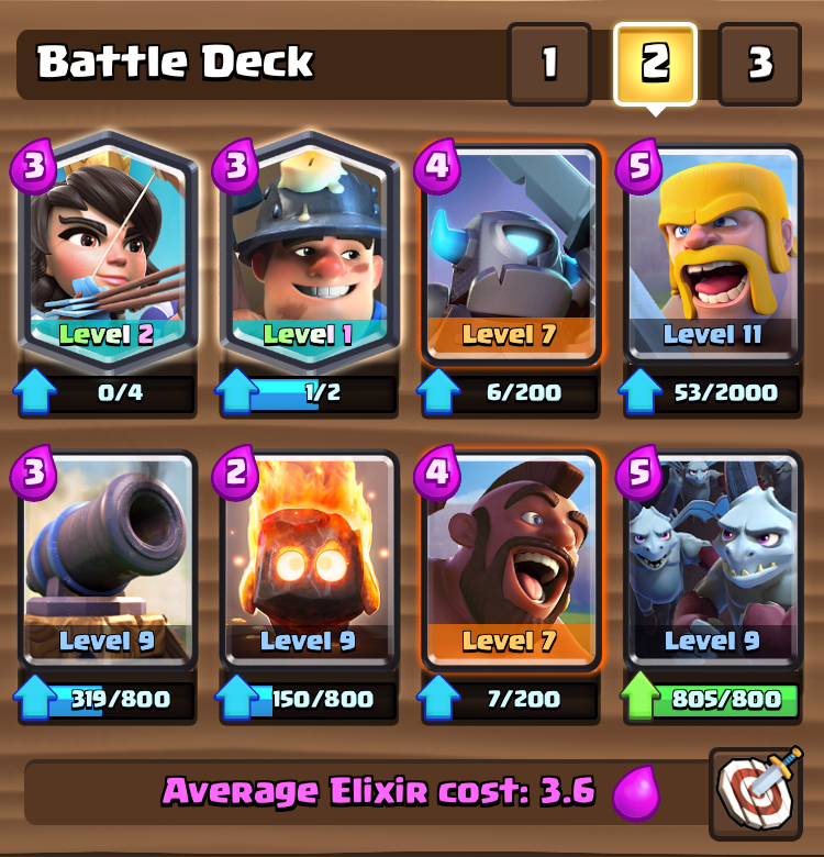 best arena 8 deck