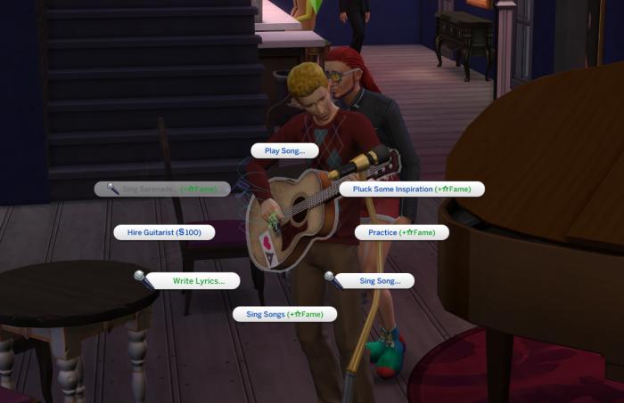 how to write a song sims 4