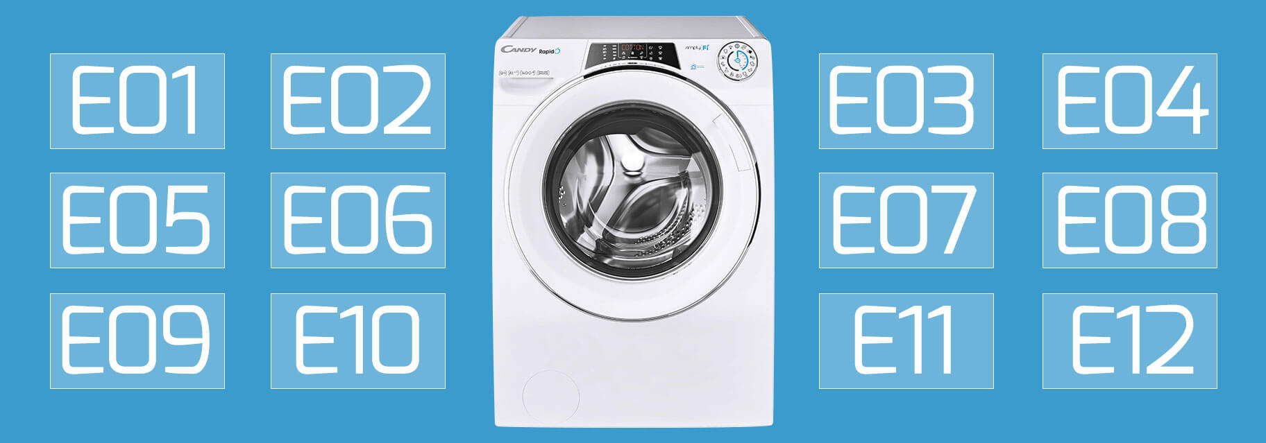 what does e02 mean on a washing machine