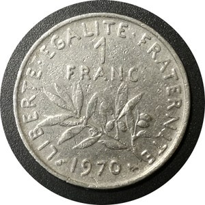 1 franc 1960 valor