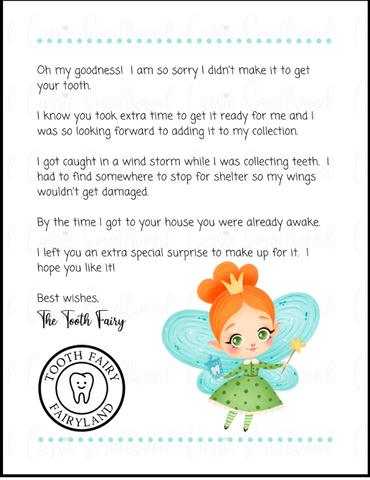 printable tooth fairy letter pdf