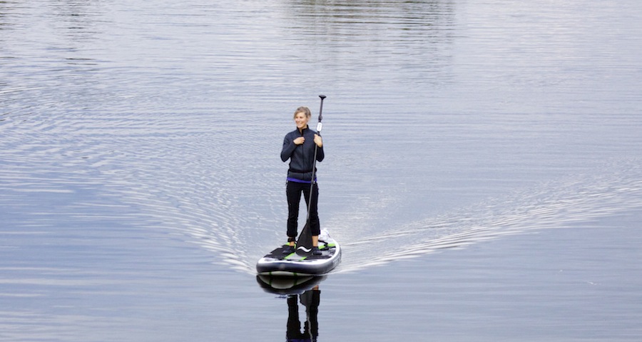 paddle board with electric motor